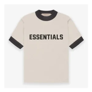 Essentials T shirt Kids à col en V couleur blé