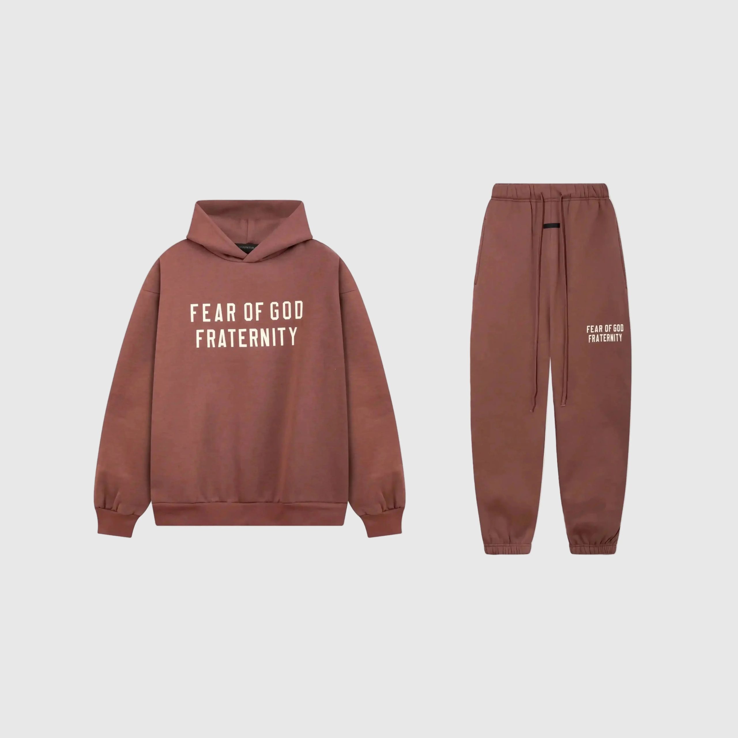 Essentials Fraternity Tracksuit Dark Chestnut Essentials Fraternity Tracksuit Dark Chestnut